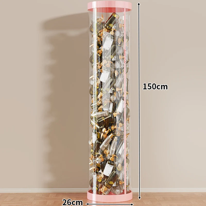 Hohe klare acryl vertikale Display-Zylinder für Mini-Parfüm- & Probeflaschen-Sammlung