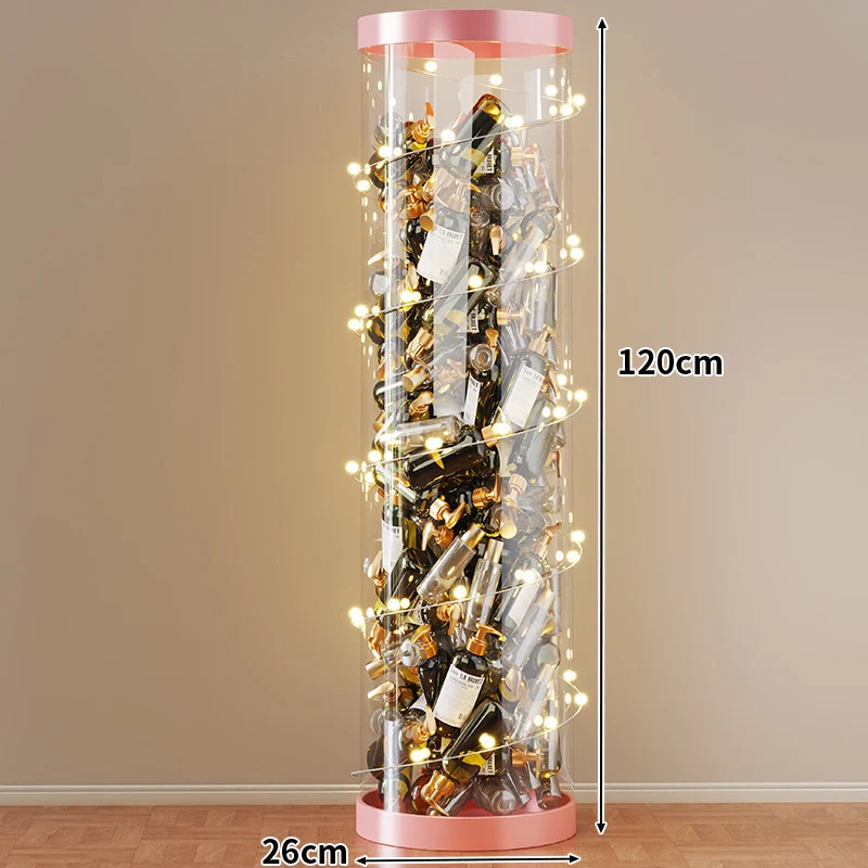 Hohe klare acryl vertikale Display-Zylinder für Mini-Parfüm- & Probeflaschen-Sammlung