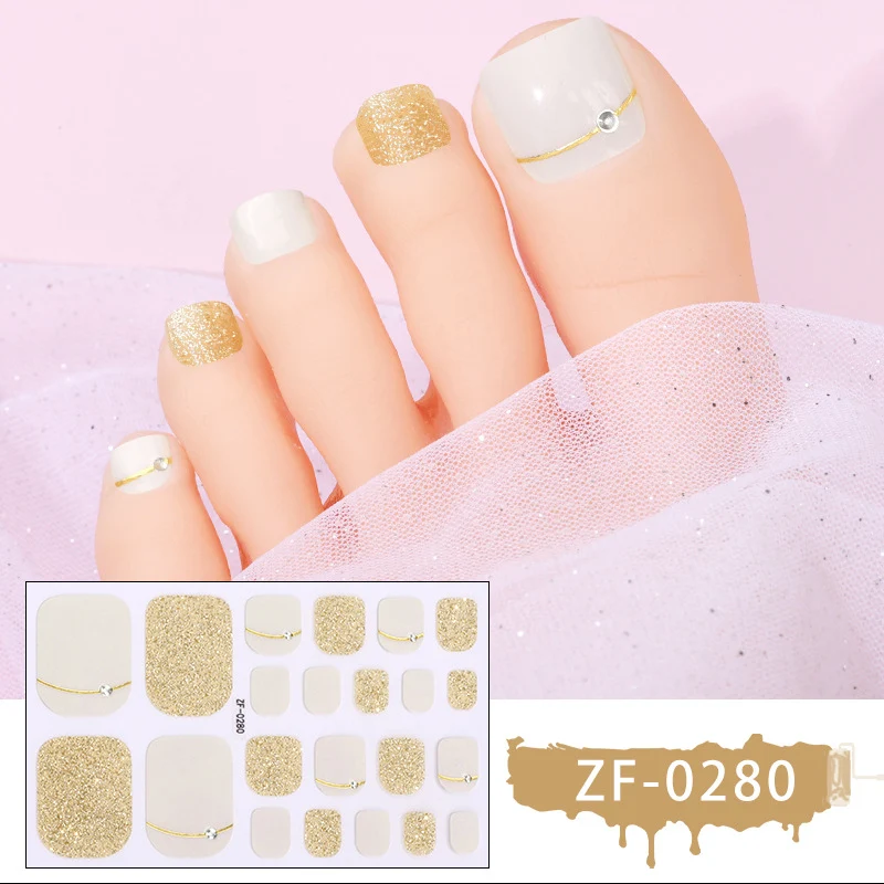 Glamouröse Gel-Nagelkunst-Wickel