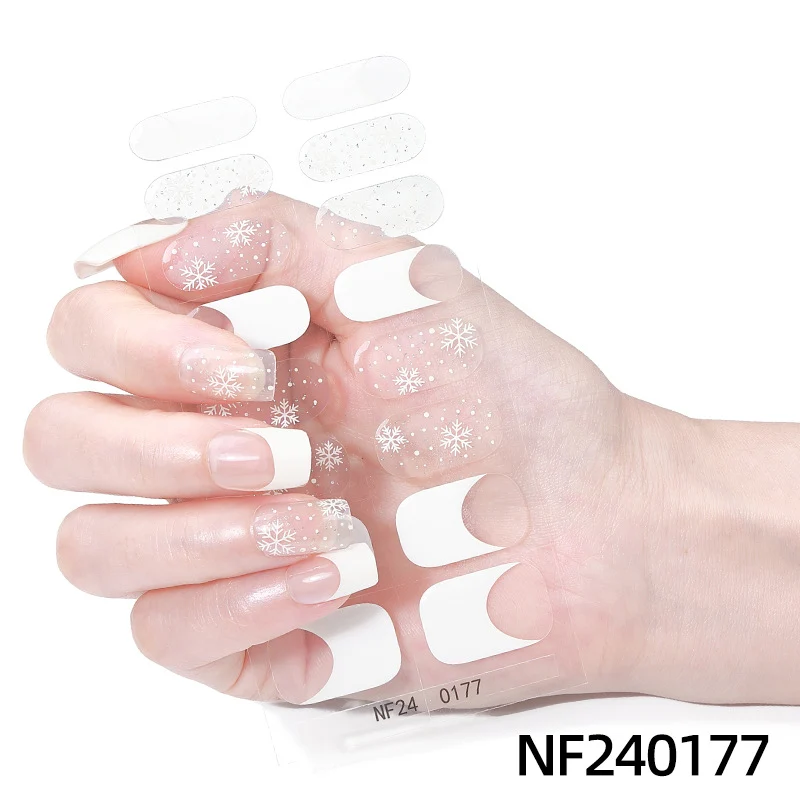 Festliche Nagelkunstaufkleber