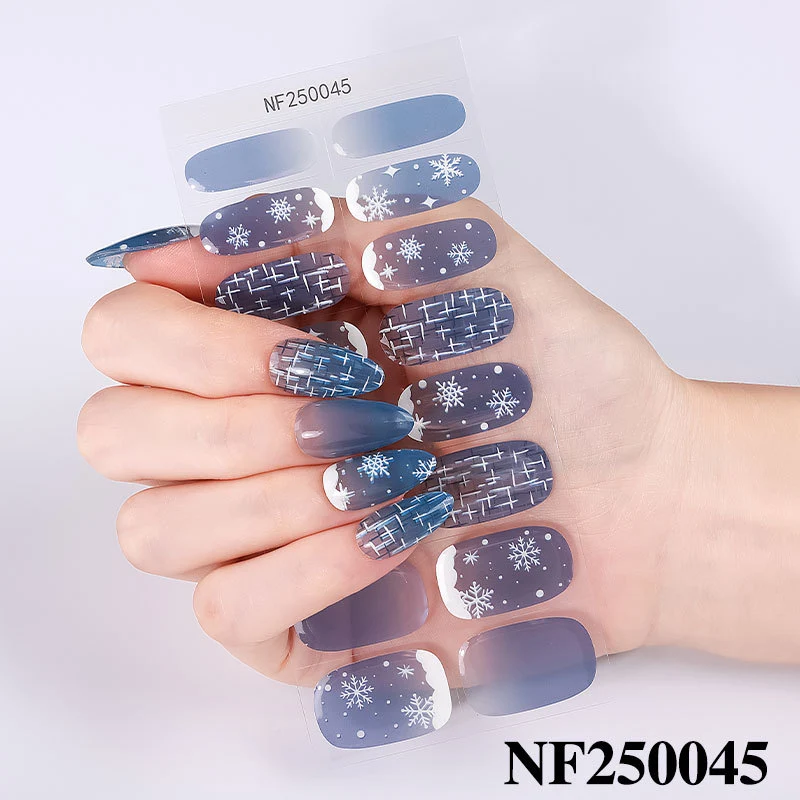 Festliche Nagelkunstaufkleber