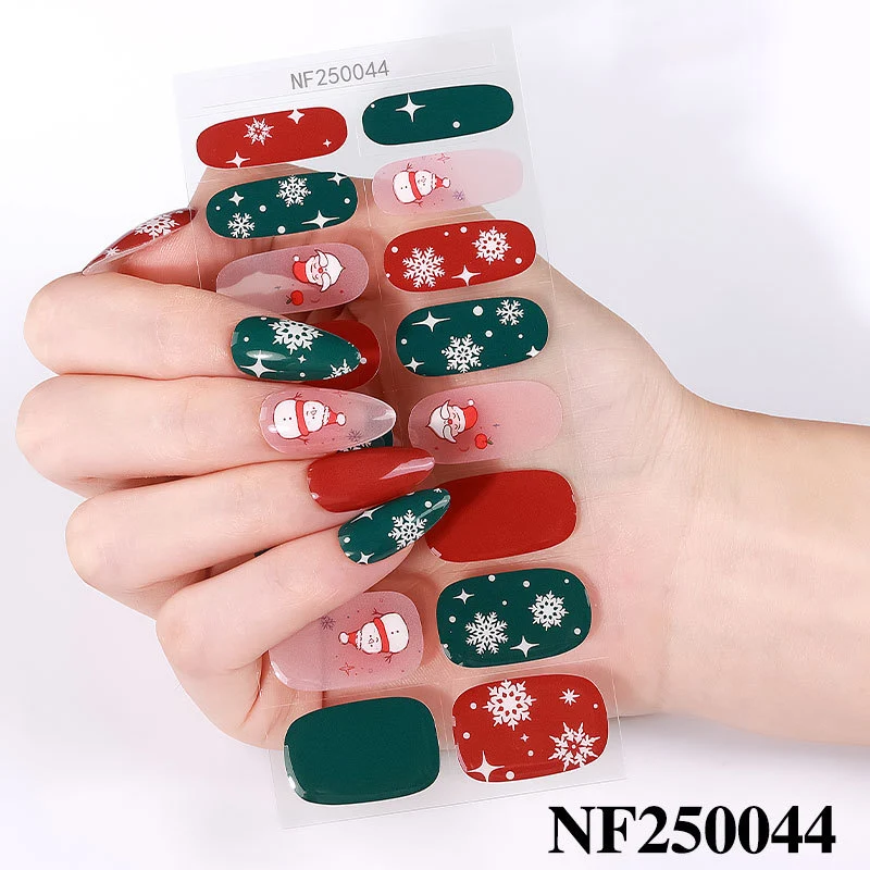 Festliche Nagelkunstaufkleber