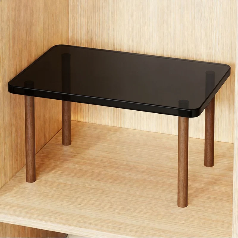 Verstellbarer Mehrhöhe Holz Monitorständer und Desktop Regal