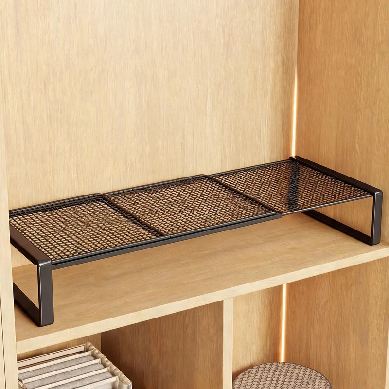 Verstellbarer Metall Kleiderschrank Regal Hebeorganisator