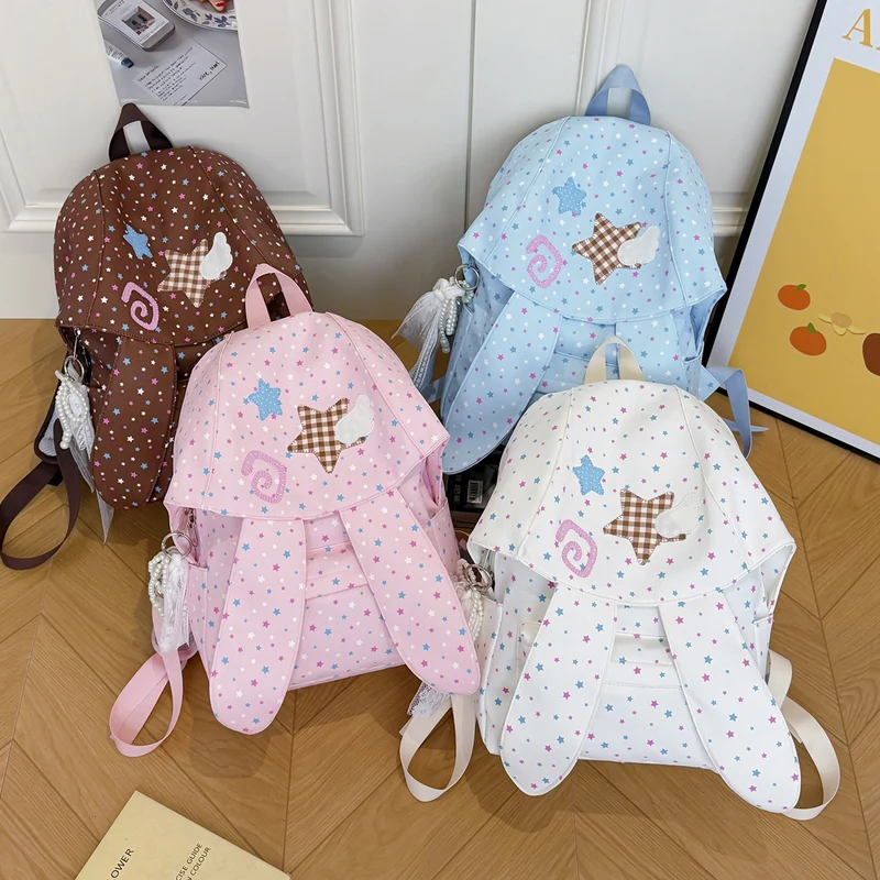 Niedlicher Dekorationsrucksack mit Hasenohren Karnz
