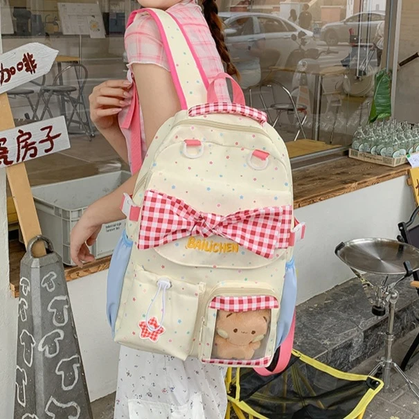Niedlicher mit Schleife verzierten Schulrucksack Karnz