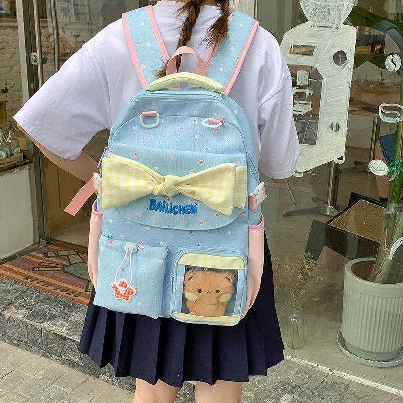 Niedlicher mit Schleife verzierten Schulrucksack Karnz