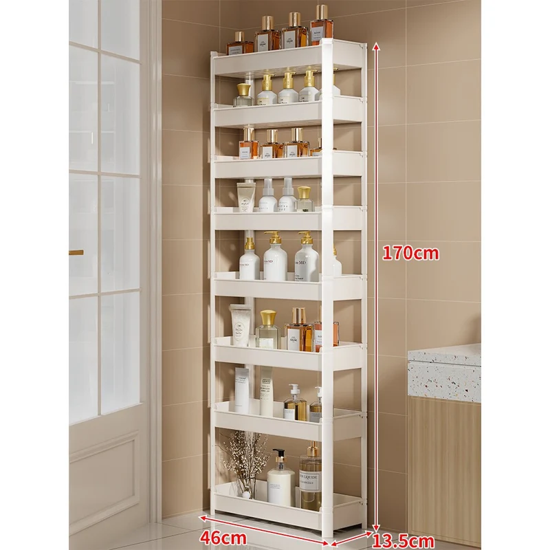 Slim drei-stufig schmal Badezimmer & Waschbecken vertikaler Speicherregal Organizer