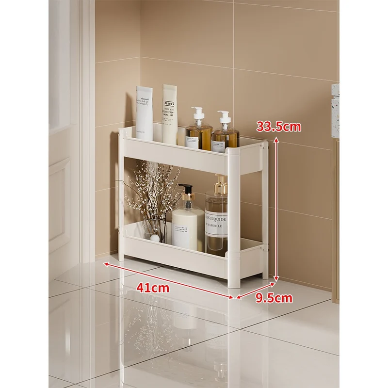 Slim drei-stufig schmal Badezimmer & Waschbecken vertikaler Speicherregal Organizer