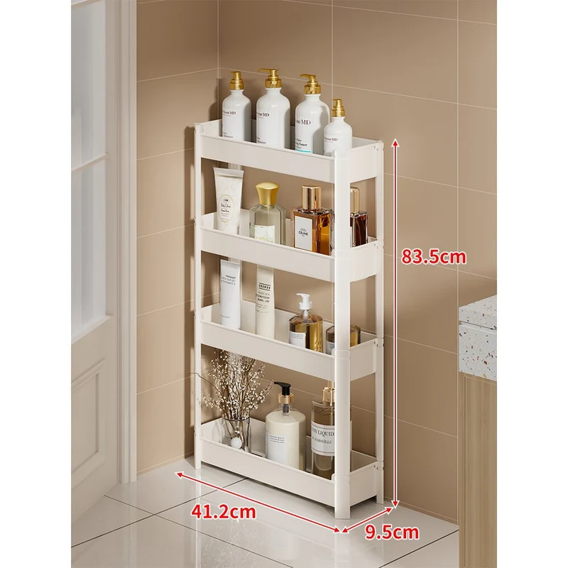 Slim drei-stufig schmal Badezimmer & Waschbecken vertikaler Speicherregal Organizer