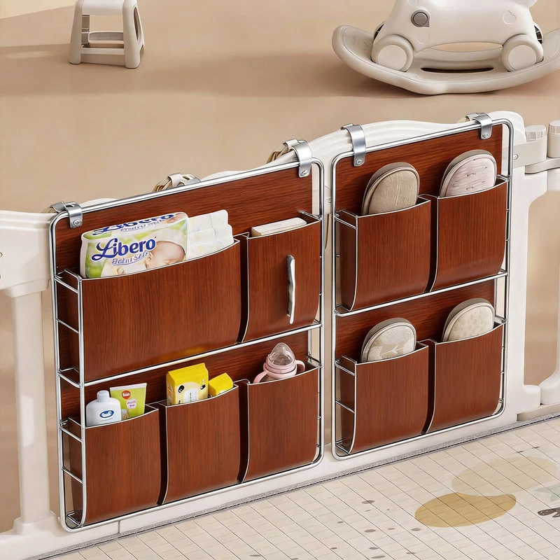 Multi-Taschen Laufstall Organizer Tasche für das Kinderzimmer mit niedlichem Bärenmuster
