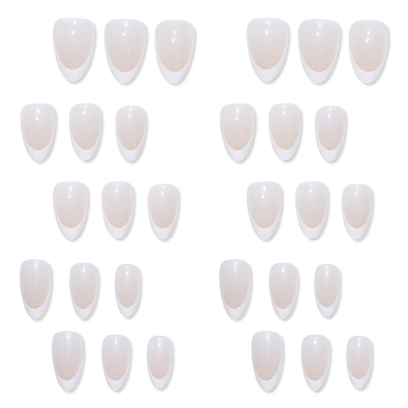 Französische Tip Aufkleber Nagelset