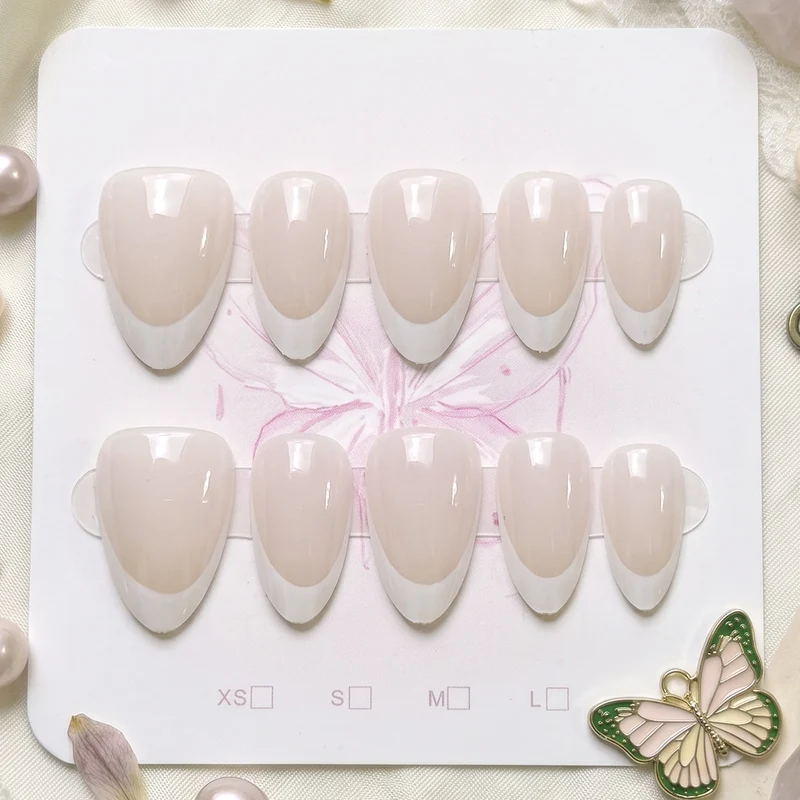 Französische Tip Aufkleber Nagelset