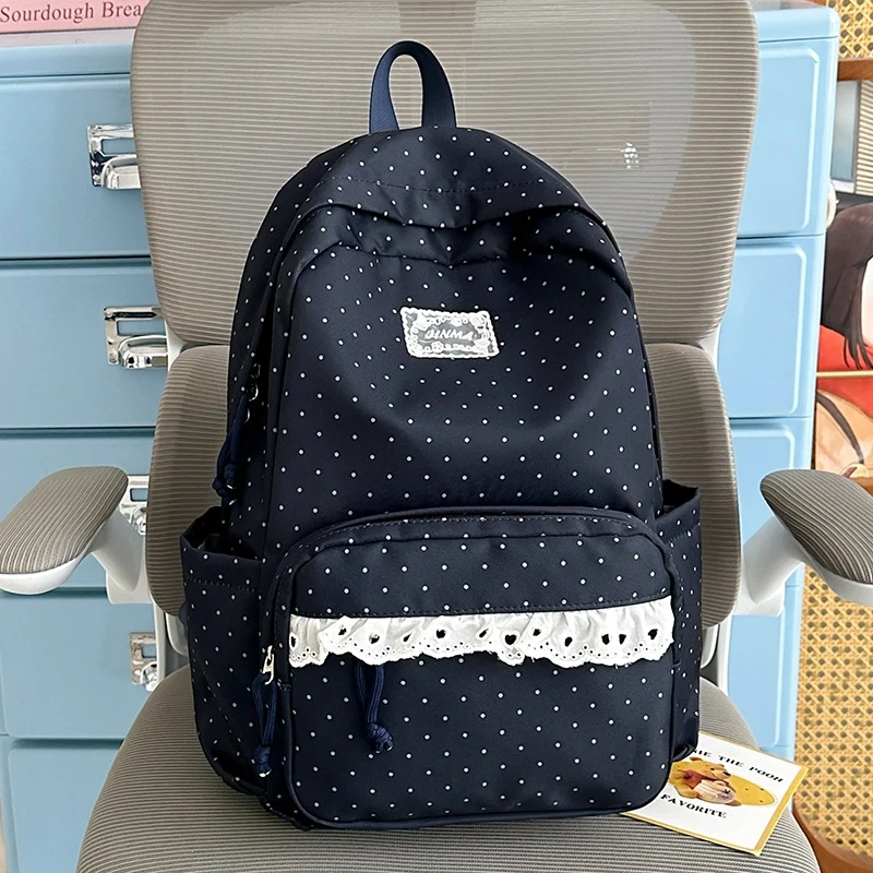 Charmanter Punkten Schul Rucksack Karnz