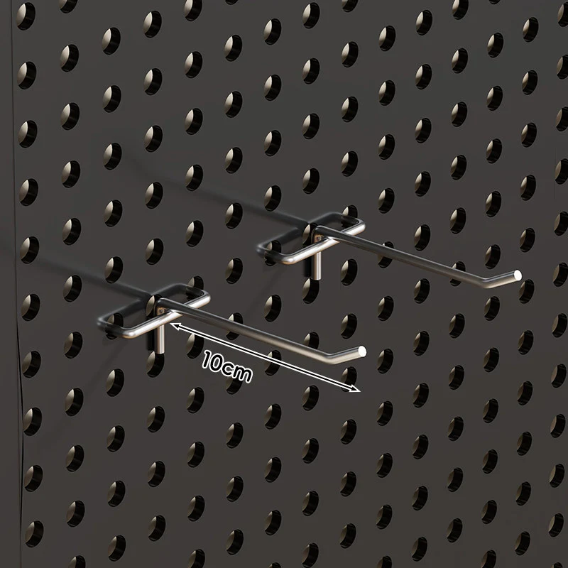 Wandmontierter Lochblech-Werkzeug-Pegboard-Organizer mit modularen Haken und Drahtkörben