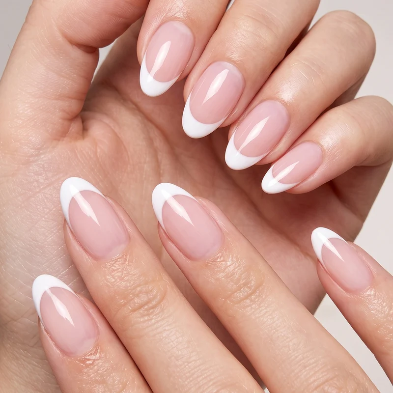 Elegante Französische Tipp Press-On Nagel Set