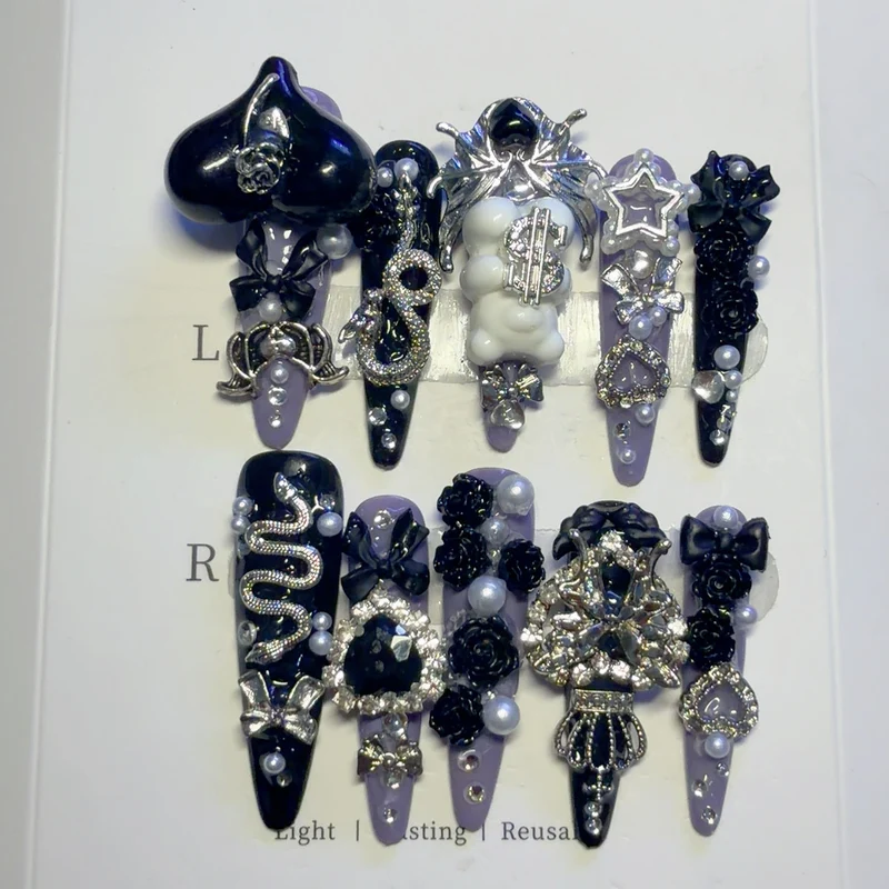 Gothic-inspirierte dekorative Haarklammer-Set