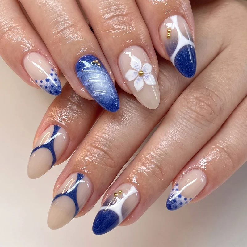 Elegantes Kunstvolles Nageldesign-Set