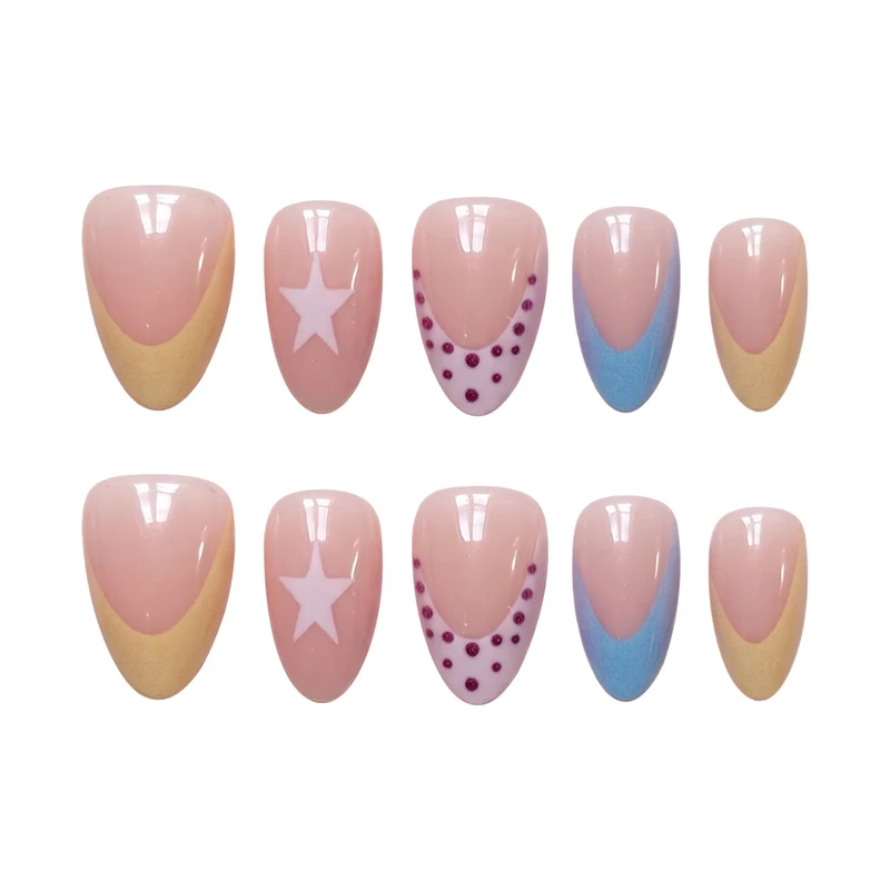 Dekoratives thematisches Press-On-Nagelset