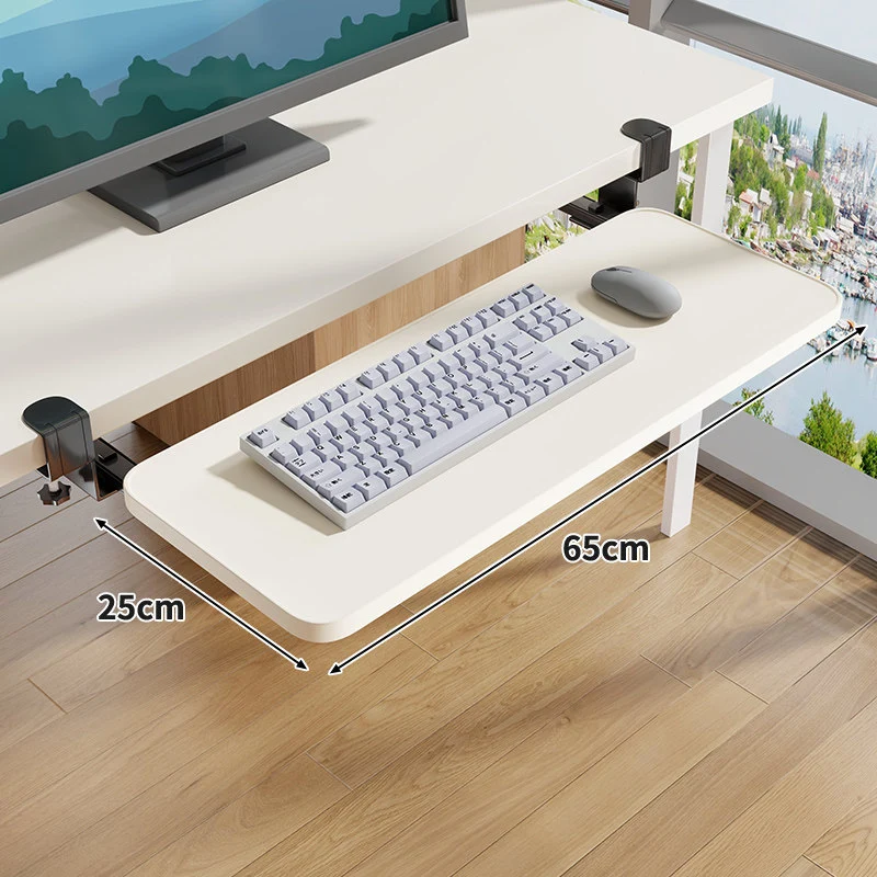 Untertisch-Rollende ergonomische Tastatur- und Mausablage mit Klemmbefestigung