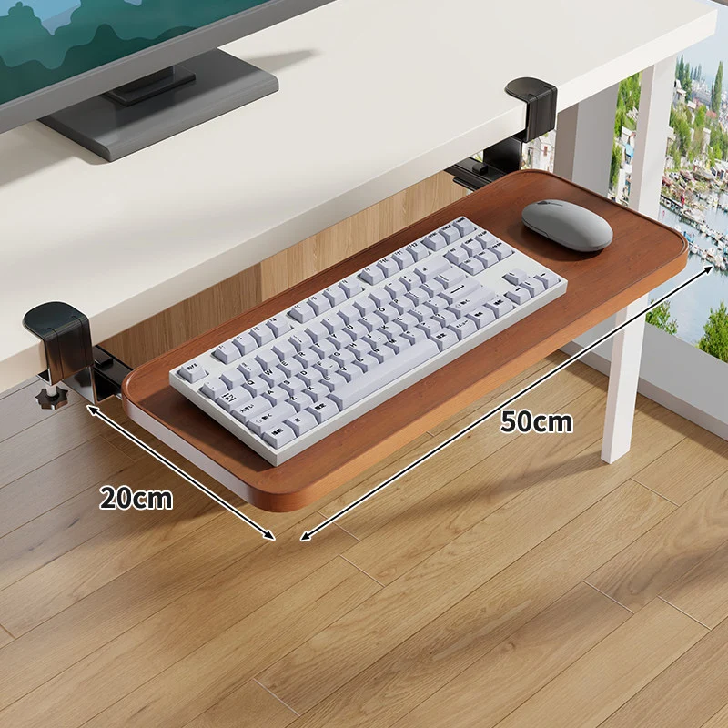 Untertisch-Rollende ergonomische Tastatur- und Mausablage mit Klemmbefestigung