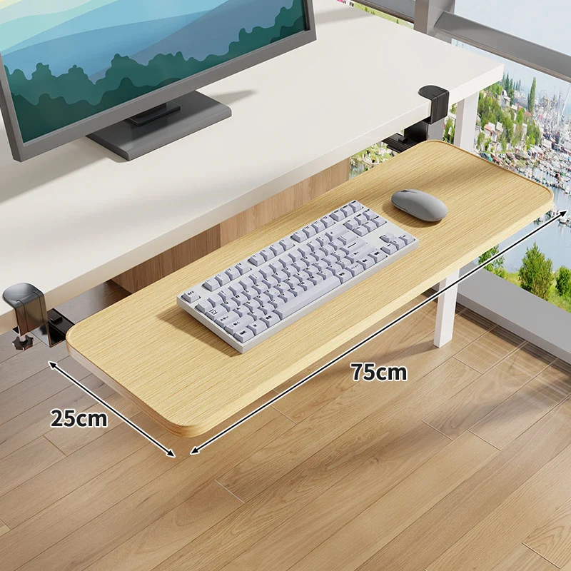 Untertisch-Rollende ergonomische Tastatur- und Mausablage mit Klemmbefestigung