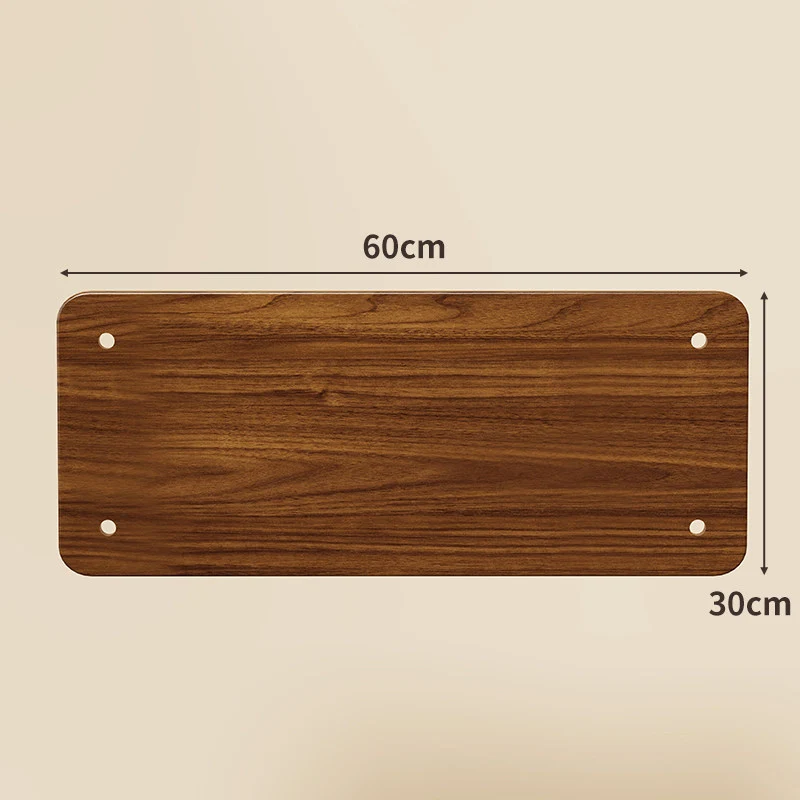 Kompaktes Quadrat-Bambusregalpaneel mit abgerundeten Ecken und vorgebohrten Montagelöchern