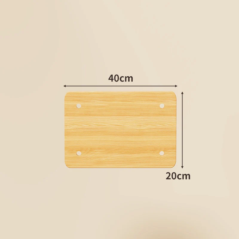 Kompaktes Quadrat-Bambusregalpaneel mit abgerundeten Ecken und vorgebohrten Montagelöchern