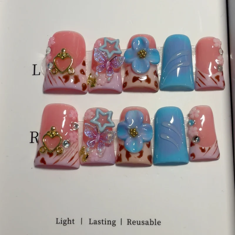 Künstlerische dekorative Press-On-Nagelspitzen