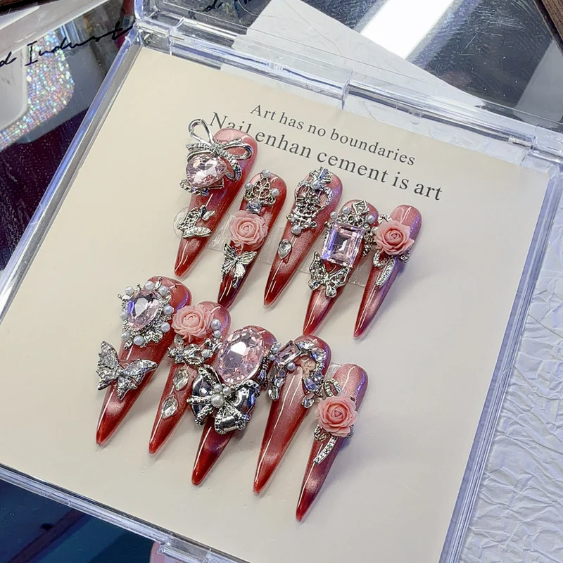Glamouröse Dekorative Nagelkunst Tipps Set