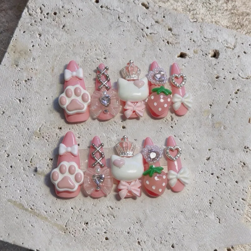 Verspielt tierisches Nagelkunst-Set