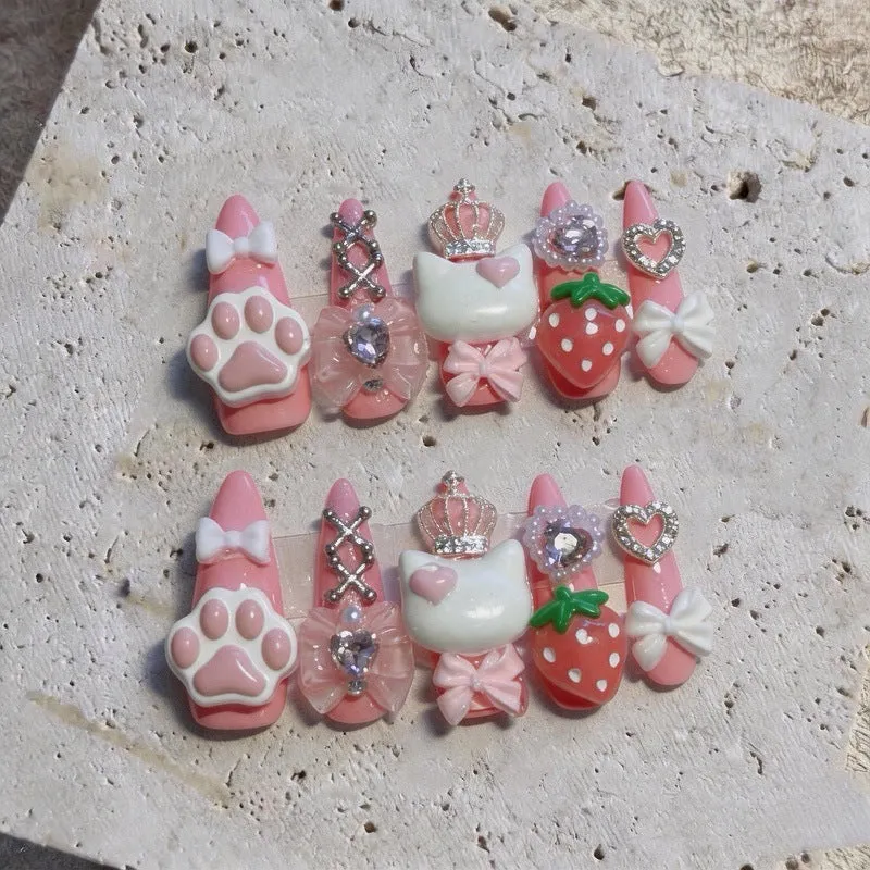 Verspielt tierisches Nagelkunst-Set