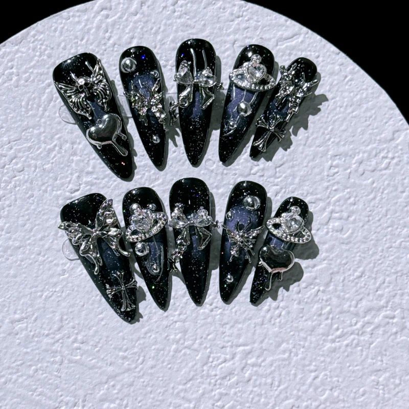 Premium Gothic Dekorative Nagelkunst Set