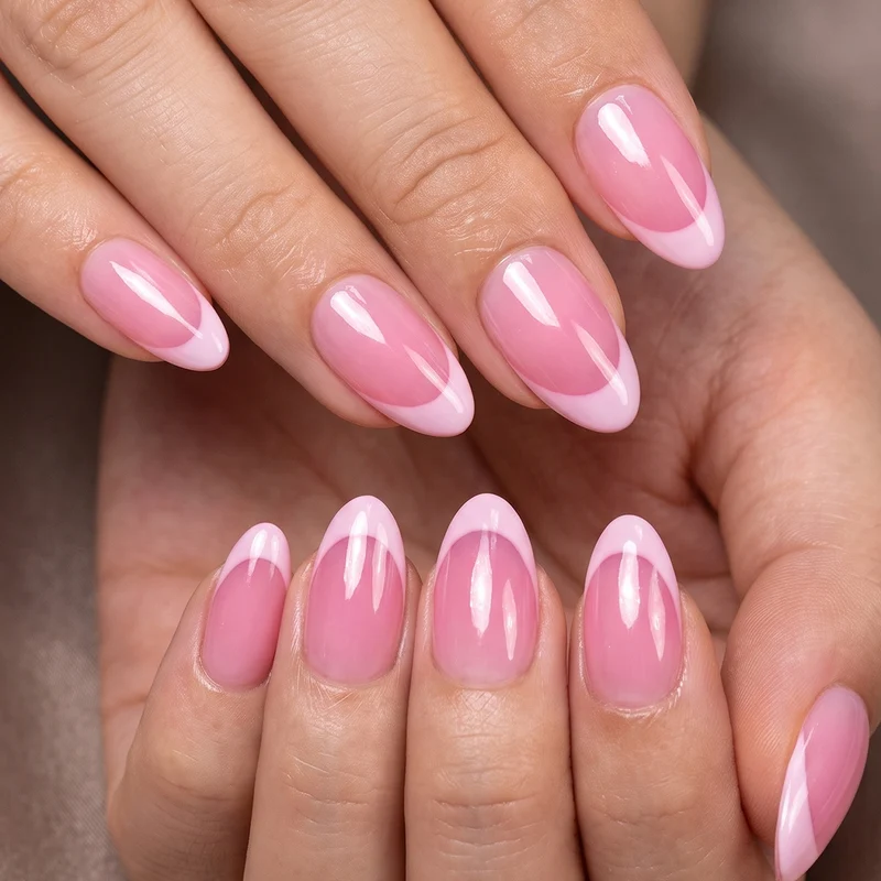 Chic mandelförmige Press-On Nagelset