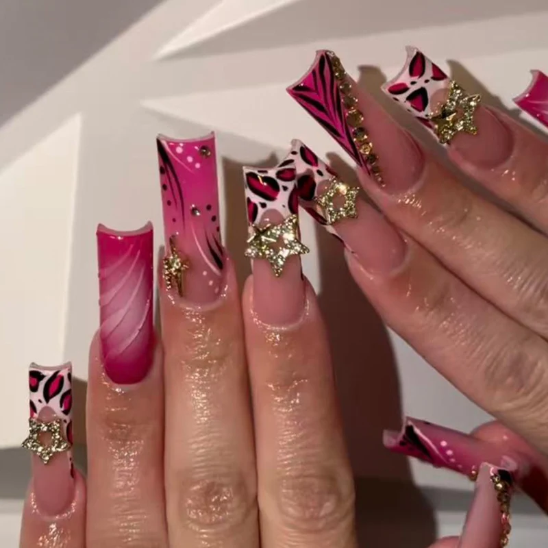 Künstlerisch Thematisiertes Press-On Nagelset