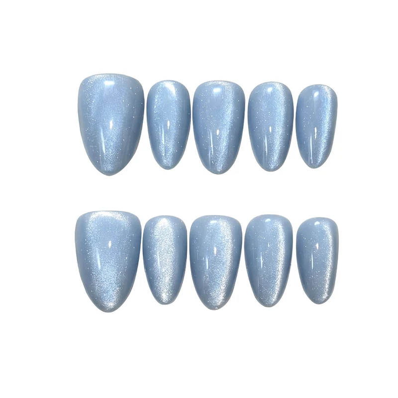 Premium Langanhaltende Press-On Nagelset