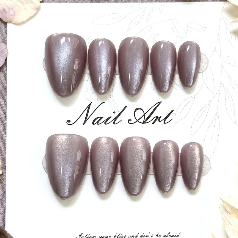 Premium Langanhaltende Press-On Nagelset