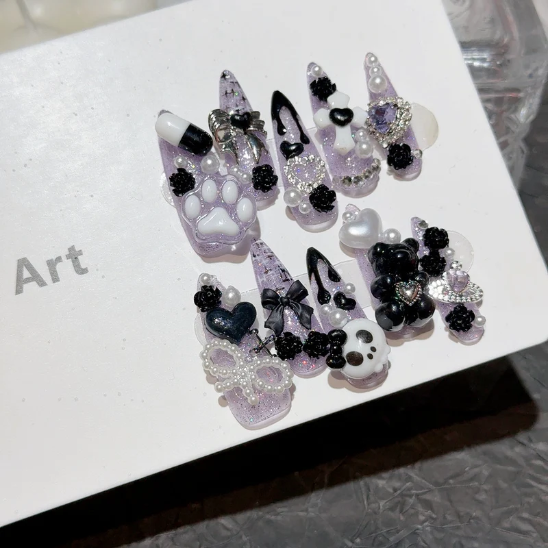 Dekoratives 3D Thema Nagelkunst Set