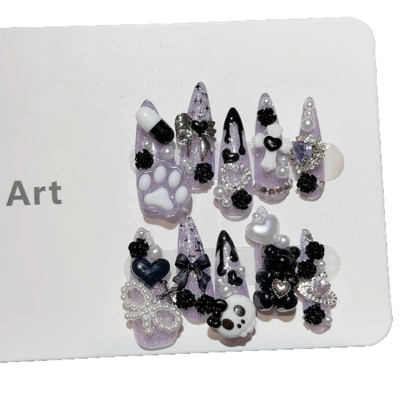 Dekoratives 3D Thema Nagelkunst Set