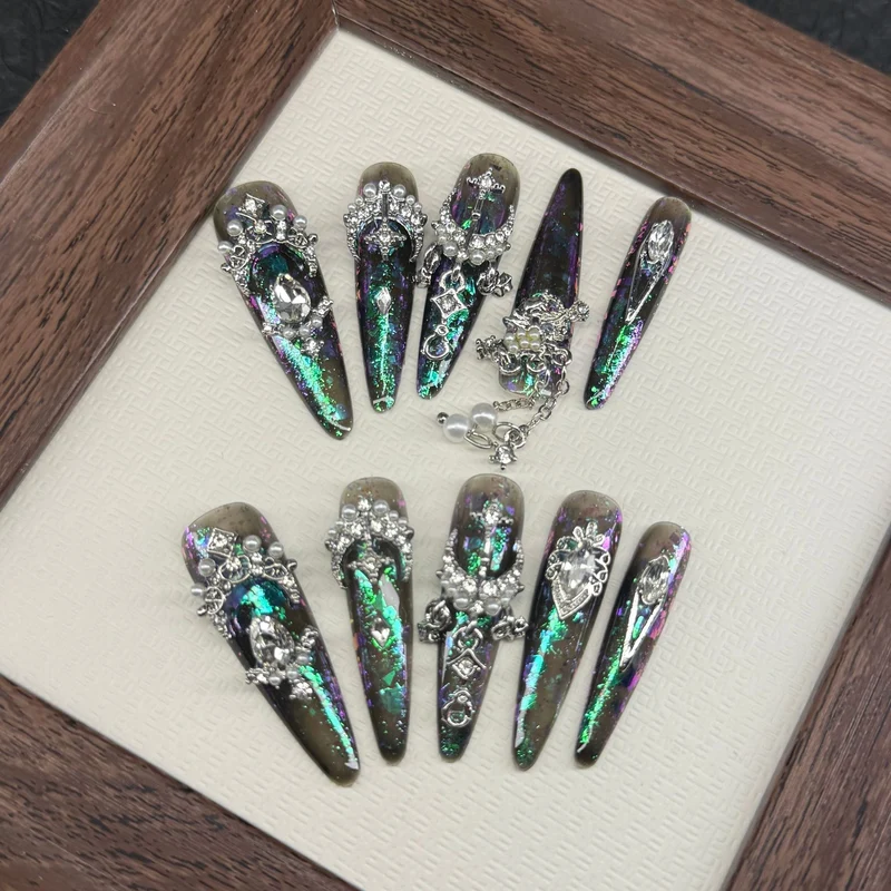 Premium Dekorativer Strass-Nagelkunst-Set