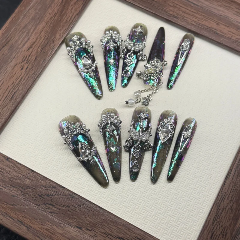 Premium Dekorativer Strass-Nagelkunst-Set