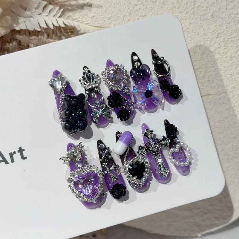Premium Dekorative Gothic Nagelkunst Set