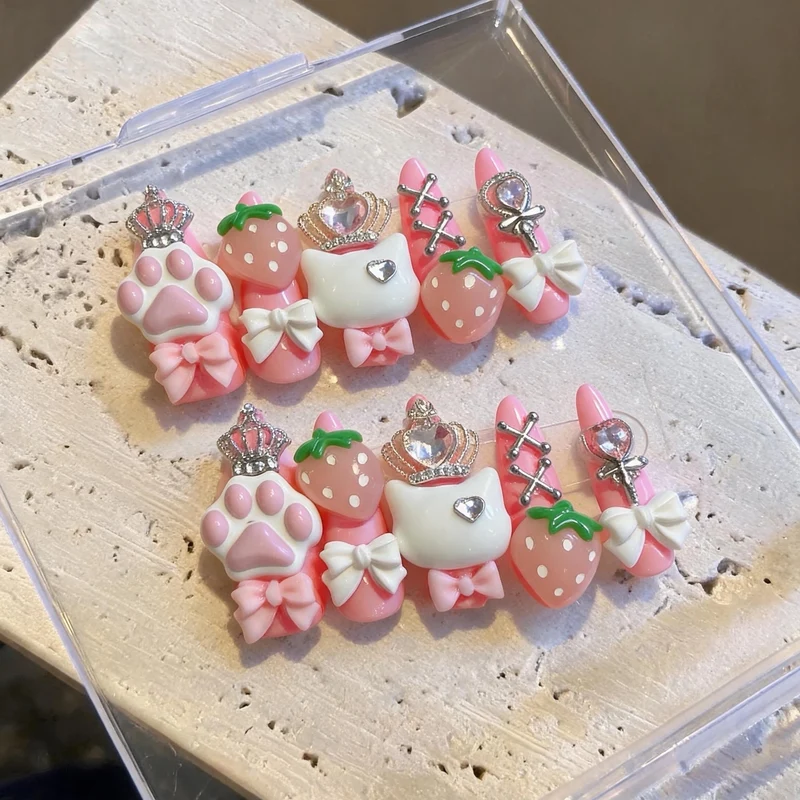 Verspielt Themen 3D Nagelkunst Dekorationsset