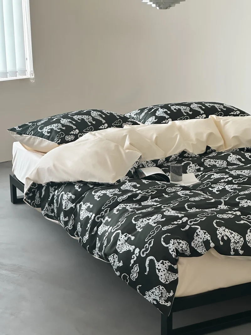 Mikrofaser-Bettwäsche-Set mit buntem Terrazzo-Muster, weich & pflegeleicht