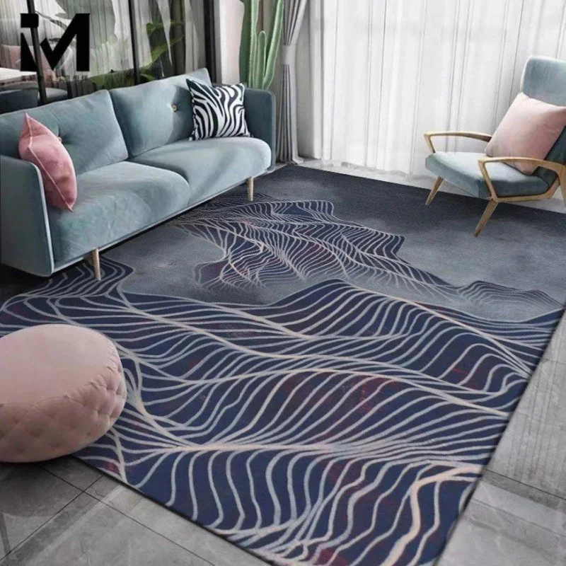 Abstract Wave Design Teppich für Zuhause