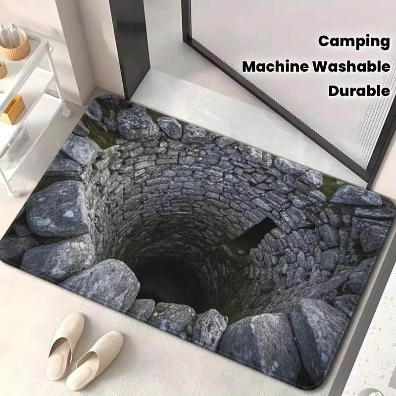 3D-Skelett-Themen-Willkommensmatte für den Eingangsbereich