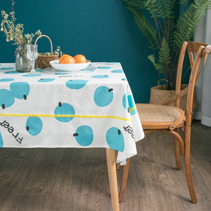 Wasserabweisende Tischdecke mit fruchtigem Zitrusprint und pflegeleichter Beschichtung