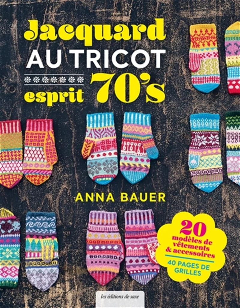 70's-style knitted jacquard
