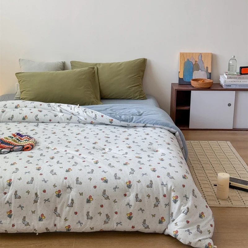 Gepolsterte Futon‑Matratzenauflage mit niedlichem Katzenmuster