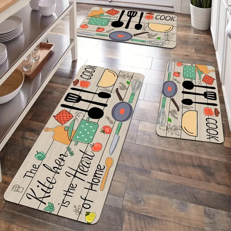 Stylische Küchenkomfortmatten-Set